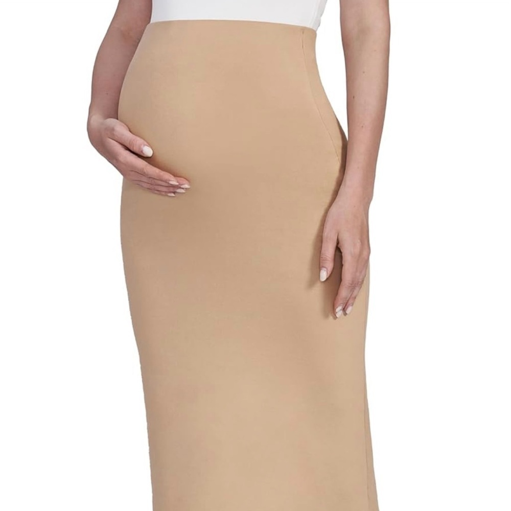 Maternity Over-the-Belly Midi Pencil Skirt – Size M – NWOT